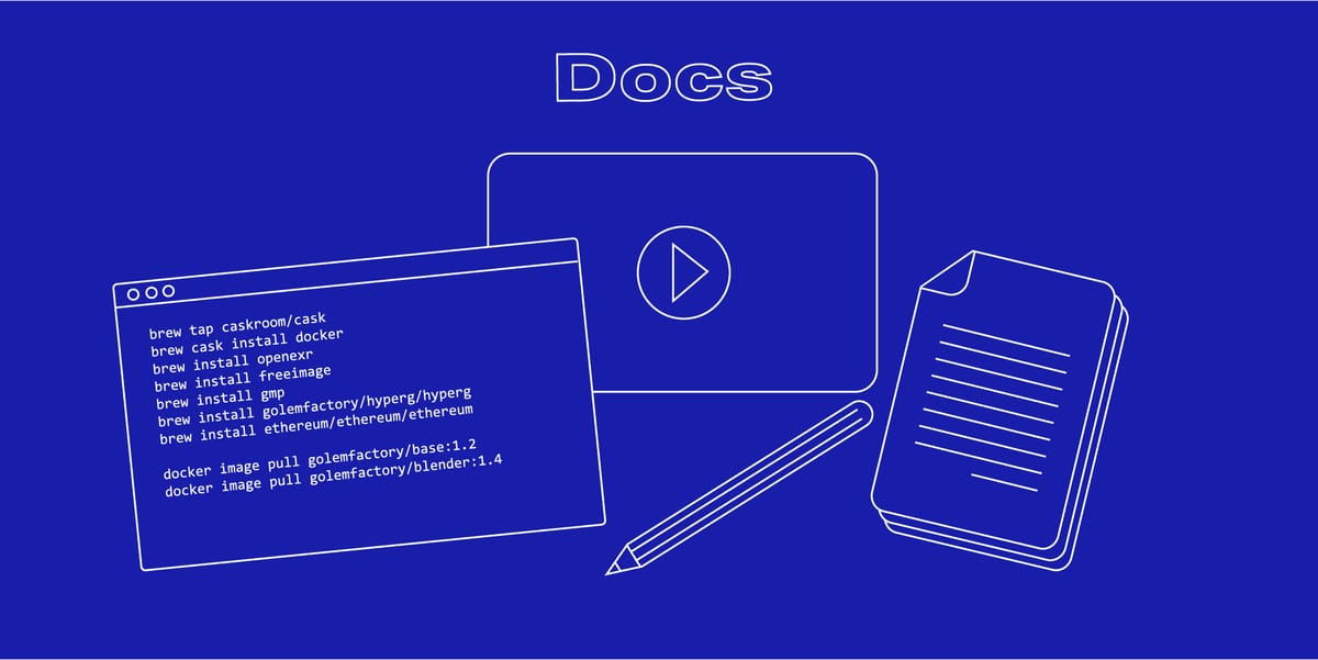 A short guide on Open Source documentation - introducing the new Golem Docs + sharing our findings for the community