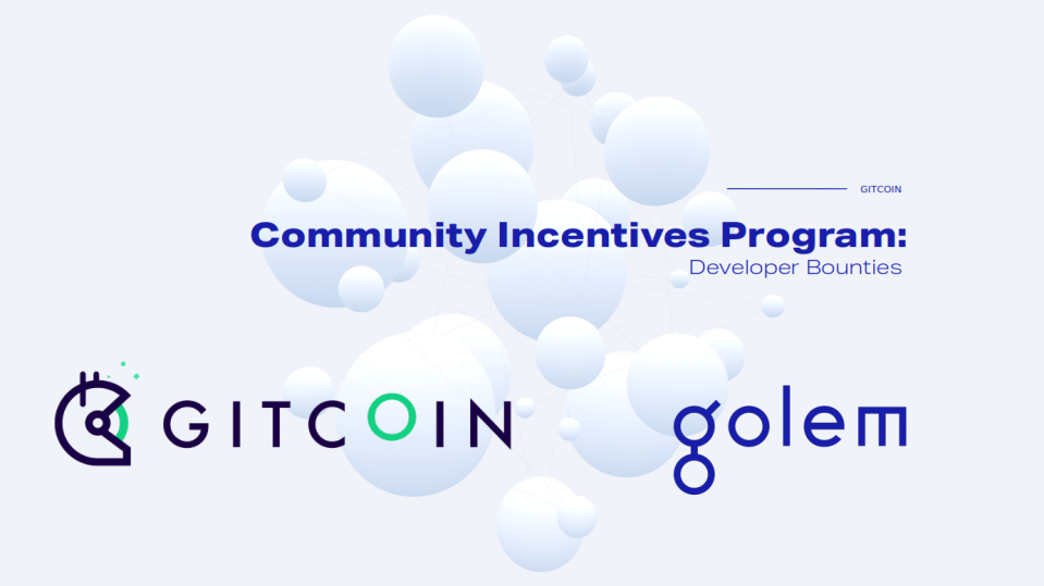 Onboarding developers to Golem via Gitcoin