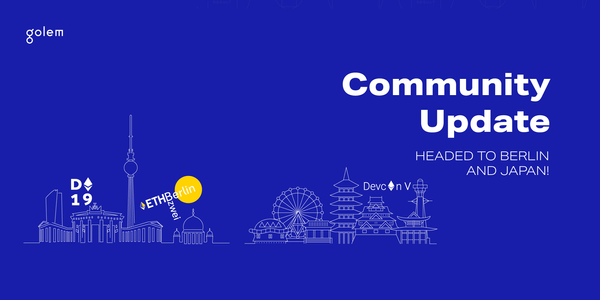 Community Update: headed to Berlin and Japan!