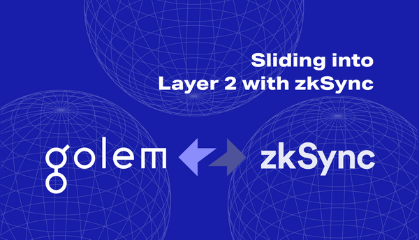 Sliding (we mean - rolling!) into Layer 2 with zkSync🌀: scalability on Golem + Ethereum