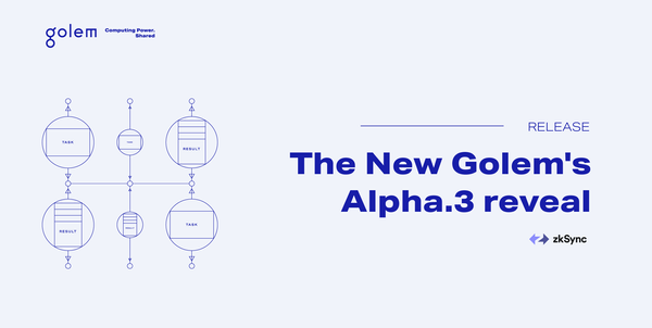 New Golem's Alpha.3 reveal - zkSync integration + more!