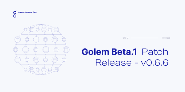 Golem Beta 1 Patch Release - v0.6.6